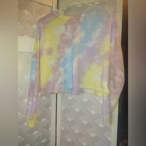 Colsie | Long Sleeve Crew Neck Tie Dye Sweatshirt S